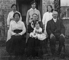 Clara, Annie, Blanche, Laura, Ada, Frederick and Edward Vibert