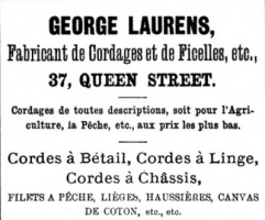 1887 advert from L'Almanach de la Gazette de Jersey