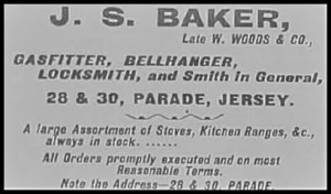 1900 advert for J S Baker