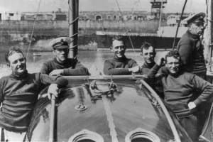The crew of the Howard D in 1937