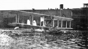 A seaplane arrives from Southampton