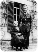 Ann De La Haye, nee Benest, with Robert in 1945