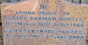 Hewitt - St Ouen parish cemetery