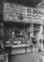 Another mystery concerning the pictures of the Mallet shops is the spelling of the family name. Clement Mallet only had one 't' in his surname and that is borne out by the contracts he was party to. Yet the shops show the name with two 't's.