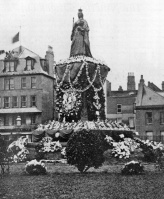 Floral tributes on Victoria's death