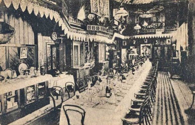The grand dining room in 1890