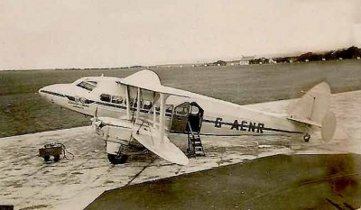 The Jersey Airways aircraft which brought the holidaymakers to the island