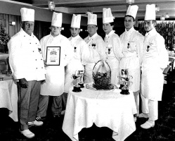 Chefs celebrate their Salon Culinaire successes in 1990