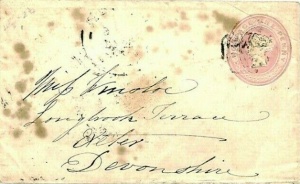 ... and this one, from Jersey to Exeter in 1843 ...