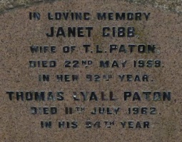 Paton - St John’s Church cemetery