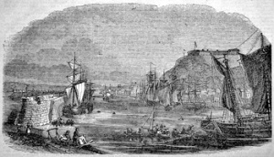 The harbour in the 1850s