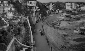 Looking down on the seaside walk in 1935
