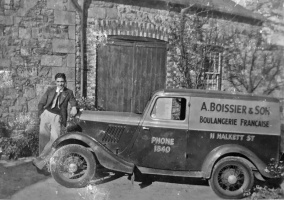Delivery van for baker A Boissier of Halkett Street