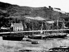 The oyster fishing fleet at Rozel in the 1860s