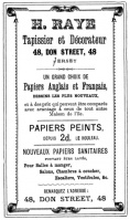1887 advert from L'Almanach de la Gazette de Jersey