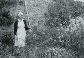 Alice Gertrude Pallot, nee Cupper, in 1950, photographed by her husband Bert on a visit to Jersey