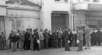 ARP volunteers about to be deployed to keep important routes to the harbour clear for the liberating troops to move equipment
