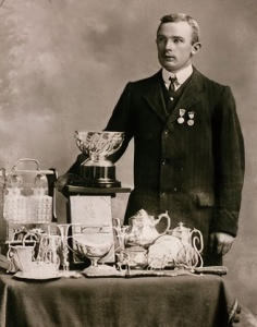 Ernest Higgins Canivet, a swimming champion in the first decade of the 20th century ...