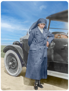 District nurse Dorothy Dobin in 1920