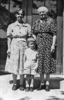 John William Sullivan (1939-2018)with his grandmothers Grace Eve Cabot and Elizabeth Mary Margaret Devine