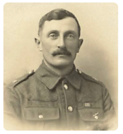 Gunner Francis Perrier, MM, of the Royal Garrison Artillery, was born in Grouville in 1880, the son of Armand Perrier, born in France, and Marie, nee Le Gallais. He married Susan Commins in Plymouth in 1901 and they had five children over the next decade. He was 36 when called up for service in 1916. In March 1918, together with an officer and a comrade, he maintaned fire on the enemy for several hours, despite constant gas bombardment, and was awarded the Military Medal.