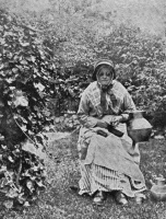 This lady was clearly determined that the rays of the sun would not reach an inch of her body