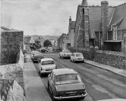Looking east past St Luke's School to where the new road was being extended to Georgetown