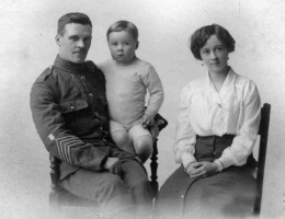 Thomas Michael Cooney and Elsie Louise, nee Le Clercq, with their son Thomas Michael