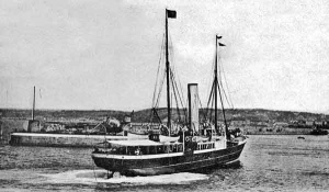 The Granville boat arrives