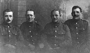 William Arthur Honeycombe, 1916 (second left)