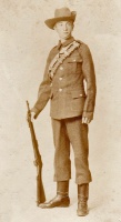 Army cadet corps member in 1903 ...