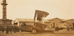 The seaplane in Jersey was a Vickers Viking, built in 1923 and operational for six years. It is not known why this four-seat seaplane, registered G-EBED, powered by a single Napier Lion engine, was in Jersey. These pictures show G-EBED in Spain