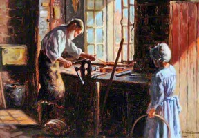 Blacksmith, 1900; John St Helier Lander; Jersey Museum and Art Gallery