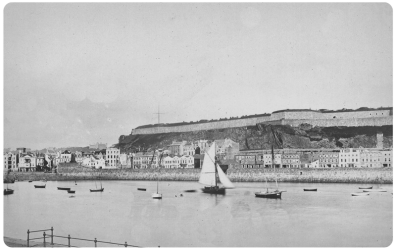 St Helier Harbour with Fort Regent behind