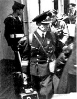 German officers arrive in Southampton as Prisoners of War