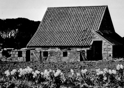 Pigsty at Les Petites Capelles, St John, on St John`s main road from St Lawrence. J de Gruchy in 1849