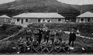 A camp at Greve de Lecq barracks in 1923