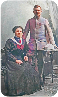 Charles Auguste Francois Le Conte and Cecile Marie Francoise, nee Gargent