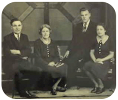 Clarence and Grace Reed, Muriel and John