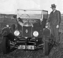 Bill Taverner with his first car