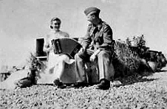 A propaganda photograph taken at l'Etacq