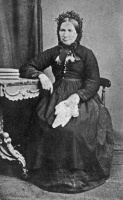 This is believed to be Anne Cabot, nee Bisson (1824-1882) wife of Philippe Cabot, but there is some doubt about that attribution