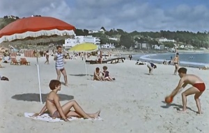 A busy beach in 1965