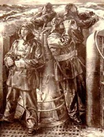 A Feldpost postcard from 1944 showing a German uboat crew