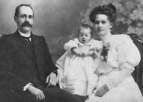 Frederick Butt and Emily, nee Fleury, with their eldest child William Francis, born in 1909