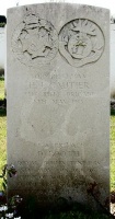 The grave of Great War casualty Harold John Gautier at Hazebrouck Communal Cemetery, France