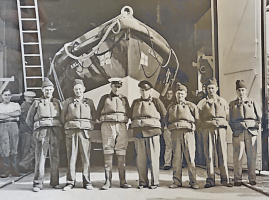 The lifeboat crew members in 1937