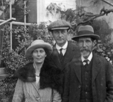 John Pallot with his mother and father-in-law