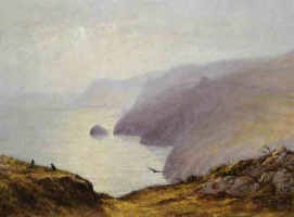 Rocky Coast Scene, 1887; Charles Frederick Draper
