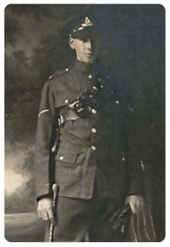 Bombadier Walter Alan Clift, MM, was the youngest son of Mr and Mrs Walter Lawrence Clift, of the Jersey Modern School. The award of his Military Medal was recognised at a Town Hall ceremony on 24 February 1916, with the 8th Boys Brigade, of which he was previously a member, providing a guard of honour on the staircase. No details were given at the event of the action which led to the award of the medal for bravery, probably because it was sensitive and classified information at the time. Bombadier Clift, who was promoted to Lieutenant later in the war, was one of four brothers to see active service. Bertrand was a lieutenant in the RAF, Vernon a captain in the East Surrey Regiment and William Robert, a gunner with the Royal Field Artillery